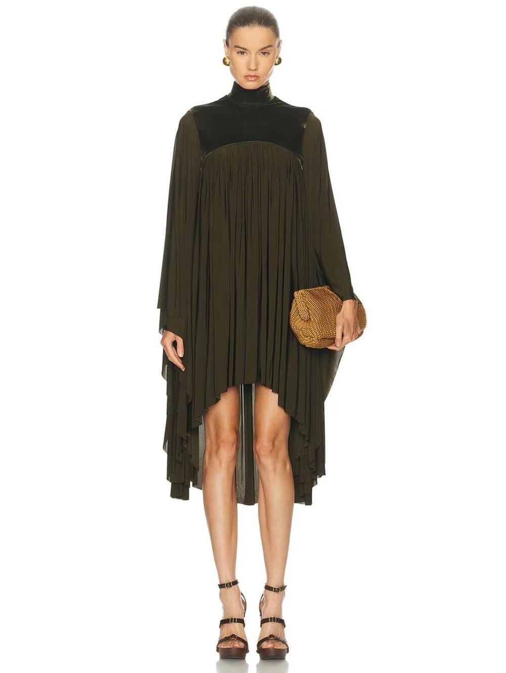 Zimmermann Memento Olive Green Batwing Dress Size 0 / US 4 Small